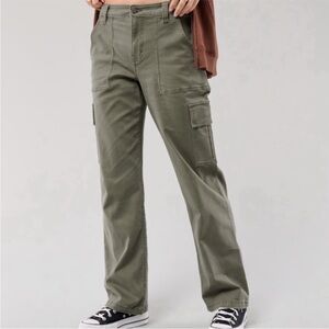 Hollister High Rise Utility Dad Pants